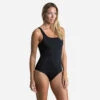 Maillot De Bain De Natation 1 Pièce Femme Heva U Noir -Nabaiji maillot de bain de natation 1 piece femme heva u noir 5