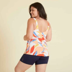 Maillot De Bain De Natation Femme 1 Pièce Tankini Shorty HEVA Lea Melon -Nabaiji maillot de bain de natation femme 1 piece tankini shorty heva lea melon 6