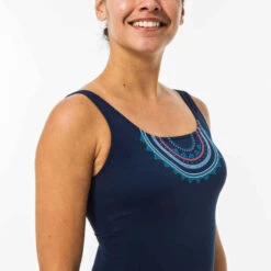 Maillot De Bain Jupe Heva Cola Bleu -Nabaiji maillot de bain de natation femme une piece heva skirt violet 2