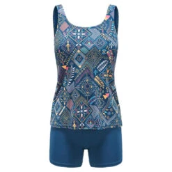 Nabaiji -Nabaiji maillot de bain de natation femme une piece heva tankini ond noir 1