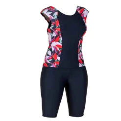 Maillot De Bain De Natation Femme Una Tankini Lea Marine -Nabaiji maillot de bain de natation una tankini all canop blue 4