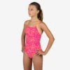 Maillot De Bain De Natation Une Pièce Fille Lexa Celo Rose Orange -Nabaiji maillot de bain de natation une piece fille lexa celo rose orange