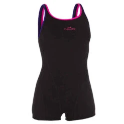 Maillot De Bain De Natation Une Pièce Shorty Femme Résistant Chlore Kamiye Noir 5 Maillot De Bain De Natation Une Pièce Shorty Femme Résistant Chlore Kamiye Noir -Nabaiji maillot de bain de natation une piece shorty femme resistant chlore kamiye noir 1