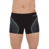 MAILLOT DE BAIN HOMME BOXER 500 FIT NOIR DASH GRIS -Nabaiji maillot de bain homme boxer 500 fit noir dash gris 5