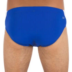 MAILLOT DE BAIN HOMME SLIP 900 YOKE BLEU BLANC 10 MAILLOT DE BAIN HOMME SLIP 900 YOKE BLEU BLANC -Nabaiji maillot de bain homme slip 900 yoke bleu blanc 3