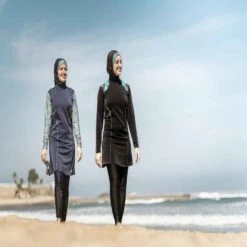 MAILLOT DE BAIN INTEGRAL BLEU FOLY -Nabaiji maillot de bain integral black coral 6