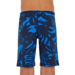 MAILLOT DE BAIN NATATION GARÇON SWIMSHORT 100 LONG ALL LIA BLEU NBJI -Nabaiji maillot de bain natation garcon swimshort 100 long all lia bleu nbji 2