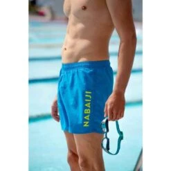 Short De Bain Natation Homme - Swimshort 100 Basic - Bleu -Nabaiji maillot de bain natation homme swimshort 100 basic bleu 1
