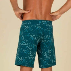 Short De Bain Natation Homme - Swimshort 100 Long - Bana Turquoise Bleu Marine 17 Short De Bain Natation Homme - Swimshort 100 Long - Bana Turquoise Bleu Marine -Nabaiji maillot de bain natation homme swimshort 100 long tex kaki 3