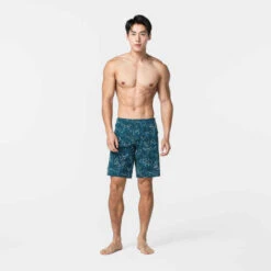 Short De Bain Natation Homme - Swimshort 100 Long - Bana Turquoise Bleu Marine 21 Short De Bain Natation Homme - Swimshort 100 Long - Bana Turquoise Bleu Marine -Nabaiji maillot de bain natation homme swimshort 100 long tex kaki 7