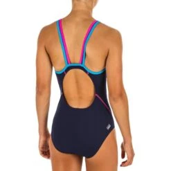 Maillot De Bain Une Pièce De Natation Fille Kamiye + Bleu -Nabaiji maillot de bain une piece de natation fille kamiye bleu 2