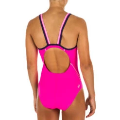 Maillot De Bain Une Pièce De Natation Fille Kamiye + Pink -Nabaiji maillot de bain une piece de natation fille kamiye pink 1