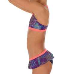 Maillot De Natation Fille Deux Pièces Riana Skirt Eve Rose Vert -Nabaiji maillot de natation fille deux pieces riana skirt eve rose vert 2