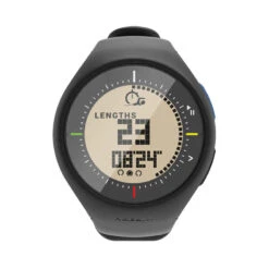MONTRE DE NATATION EN PISCINE SL500 - NOIR - DISTANCE / LONGUEURS / CHRONOMETRE -Nabaiji montre de natation en piscine sl500 noir distance slash longueurs slash chronometre 6