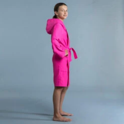 PEIGNOIR DE BAIN ENFANT COMPACT ROSE 9 PEIGNOIR DE BAIN ENFANT COMPACT ROSE -Nabaiji peignoir de bain enfant compact rose 2