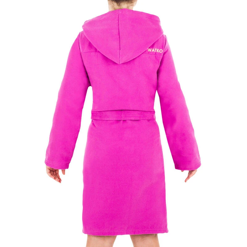 Peignoir De Bain Enfant Microfibre Compact Violet 5 Peignoir De Bain Enfant Microfibre Compact Violet – Image 4