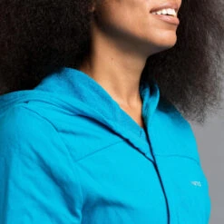 Peignoir De Bain Femme Coton Turquoise -Nabaiji peignoir de bain femme coton turquoise 4