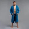 Peignoir De Bain Homme Microfibre Compact Bleu Indigo 1 Peignoir De Bain Homme Microfibre Compact Bleu Indigo -Nabaiji peignoir de bain homme microfibre compact bleu indigo