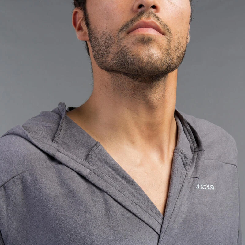 Peignoir De Bain Homme Microfibre Compact Gris 7 Peignoir De Bain Homme Microfibre Compact Gris – Image 5