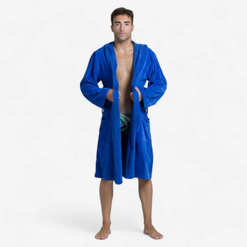 PEIGNOIR DE BAIN HOMME WATER POLO COTON EPAIS BLEU CLAIR 3 PEIGNOIR DE BAIN HOMME WATER POLO COTON EPAIS BLEU CLAIR