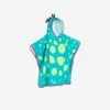 Poncho De Bain Coton Bébé - Dragon Bleu-Vert -Nabaiji poncho de bain coton bebe dragon bleu vert