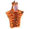 Poncho De Bain Coton Bébé - Tigre Orange-Marron 2 Poncho De Bain Coton Bébé - Tigre Orange-Marron -Nabaiji poncho de bain coton bebe tigre orange marron