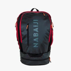 Sac A Dos Natation 40L 900 Noir Rouge -Nabaiji sac a dos natation 40l 900 noir rouge 1