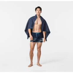 Serviette De Bain Microfibre à Rayures Bleu Foncé Taille L 80 X 130 Cm 9 Serviette De Bain Microfibre à Rayures Bleu Foncé Taille L 80 X 130 Cm -Nabaiji serviette de bain microfibre a rayures bleu fonce taille l 80 x 130 cm 2