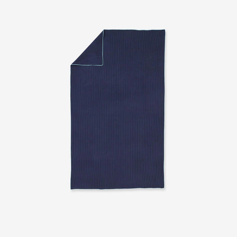 Serviette De Bain Microfibre à Rayures Bleu Foncé Taille L 80 X 130 Cm 3 Serviette De Bain Microfibre à Rayures Bleu Foncé Taille L 80 X 130 Cm