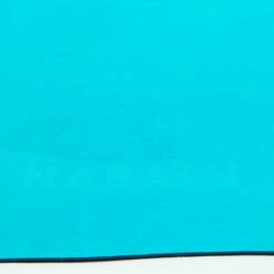 Serviette De Bain Microfibre Double Face Bleu/vert Taille L 80 X 130 Cm -Nabaiji serviette de bain microfibre double face bleuvert taille l 80 x 130 cm 4