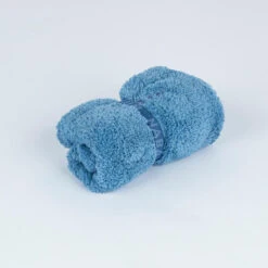 Serviette De Bain Microfibre Douce Pour Cheveux Bleu -Nabaiji serviette de bain microfibre douce pour cheveux bleu 4