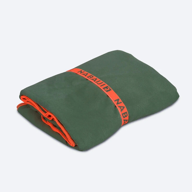 Serviette De Bain Microfibre Kaki Taille XL 110 X 175 Cm 4 Serviette De Bain Microfibre Kaki Taille XL 110 X 175 Cm – Image 2