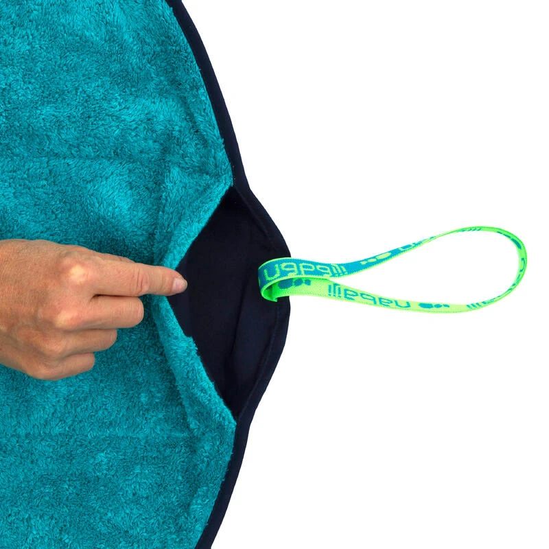 Serviette De Bain Pieds Bi Face En Microfibre Douce Bleu Diamètre 60 Cm 6 Serviette De Bain Pieds Bi Face En Microfibre Douce Bleu Diamètre 60 Cm – Image 4