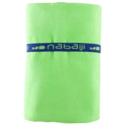 Serviette Microfibre Verte Fluo Ultra Compacte Taille XL 110 X 175 Cm -Nabaiji serviette microfibre bleu cina ultra compacte taille xl 110 x 175 cm 2