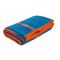 Serviette De Bain Microfibre Bleu Taille L 80 X 130 Cm -Nabaiji serviette microfibre compacte bleu taille l 80 x 130 cm 1