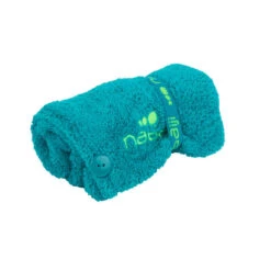 Serviette De Bain Microfibre Douce Pour Cheveux Bleu -Nabaiji serviette microfibre douce cheveux bleu 4