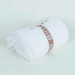 Serviette De Bain Microfibre Ultra Douce Blanc Taille L 80 X 130 Cm -Nabaiji serviette microfibre ultra douce taille l 80 x 130 cm bleu 1