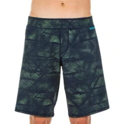Short De Bain Natation Homme - Swimshort 100 Long - Tex Kaki