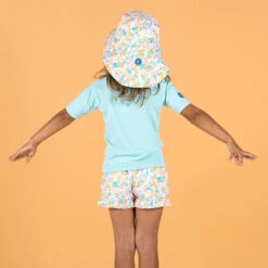 T-shirt Anti UV Bébé Manches Courtes Bleu Clair 14 T-shirt Anti UV Bébé Manches Courtes Bleu Clair -Nabaiji t shirt anti uv bebe manches courtes bleu clair 2