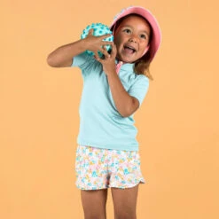 T-shirt Anti UV Bébé Manches Courtes Bleu Clair 16 T-shirt Anti UV Bébé Manches Courtes Bleu Clair -Nabaiji t shirt anti uv bebe manches courtes bleu clair 4