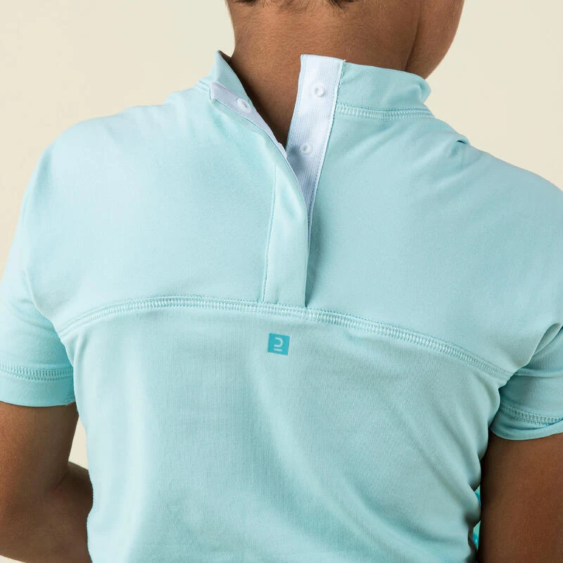 T-shirt Anti UV Bébé Manches Courtes Bleu Clair 10 T-shirt Anti UV Bébé Manches Courtes Bleu Clair – Image 8