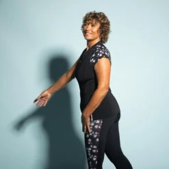 Tee Shirt Manches Courtes Aquagym-aquabike Femme Anna Sisi Noir -Nabaiji tee shirt manches courtes aquagym aquabike femme anna sisi noir 5