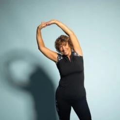 Tee Shirt Manches Courtes Aquagym-aquabike Femme Anna Sisi Noir -Nabaiji tee shirt manches courtes aquagym aquabike femme anna sisi noir 6