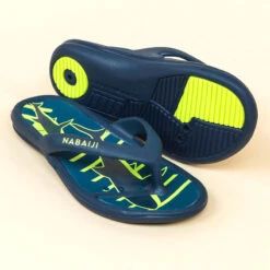 Tongs De Piscine Enfants - Tonga 500 Print - Shark Bleu