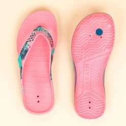 Tongs De Piscine Femme - Tonga 500 - Fern Rose Bleu -Nabaiji tongs de piscine femme tonga 500 fern rose bleu 3